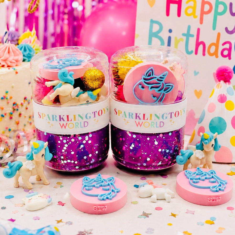 Unicorns On-The-Go Playdough Jar