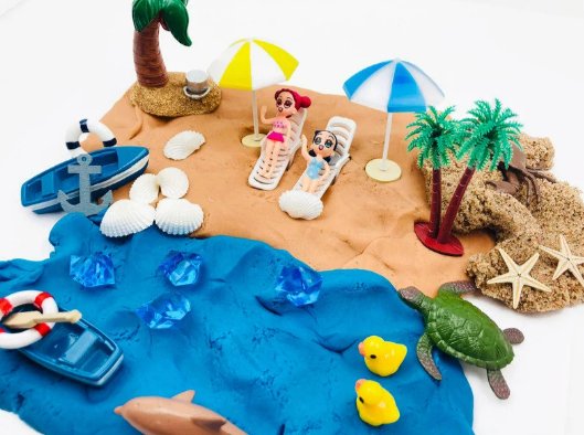 Beach Play Dough Kit - Sparkling Toys World