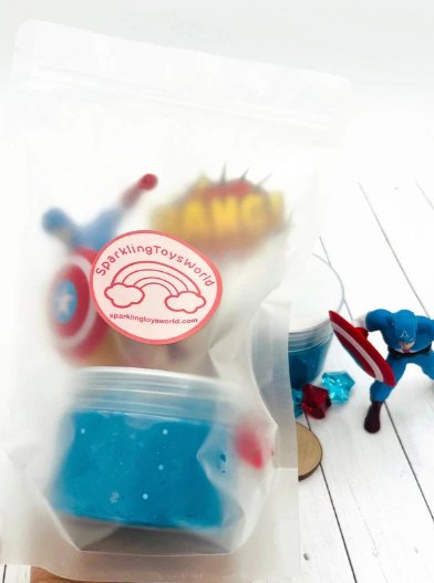 Captain America Playdough Jars - Sparkling Toys World
