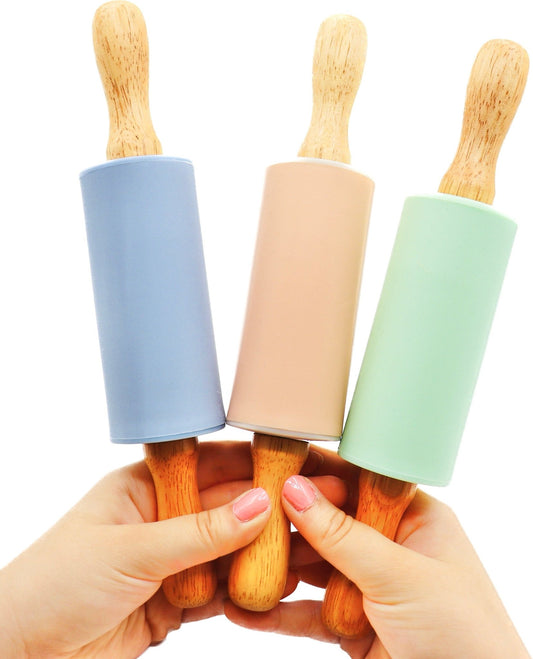 Wooden rolling pin Pastel - Sparkling Toys World
