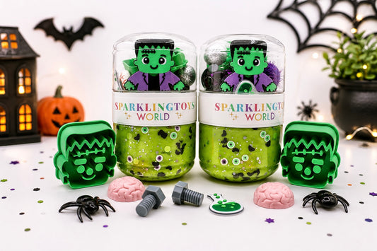 Frankenstein On-The-Go Playdough Jar
