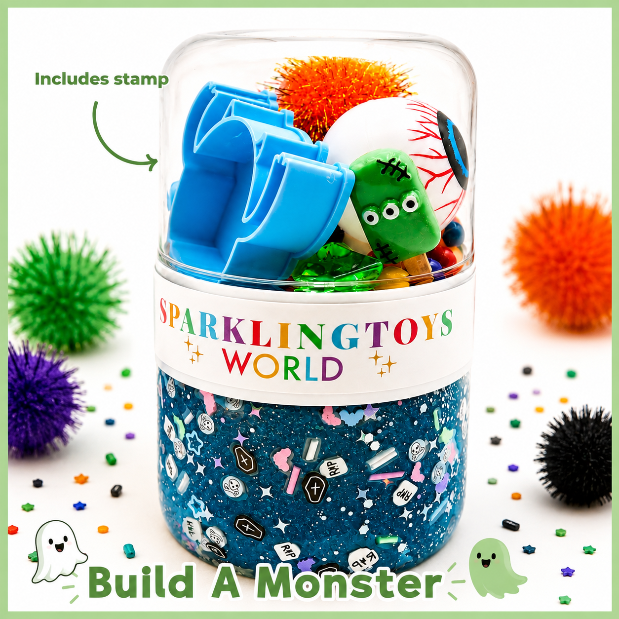 Halloween On-The-Go Playdough Jar