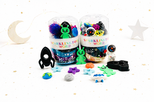 Space On-The-Go Playdough Jar