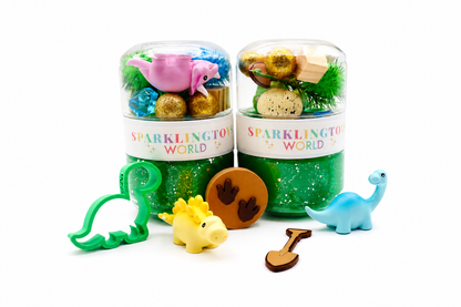 Dinosaur On-The-Go Playdough Jar