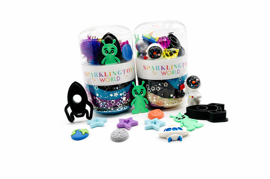Space On-The-Go Playdough Jar