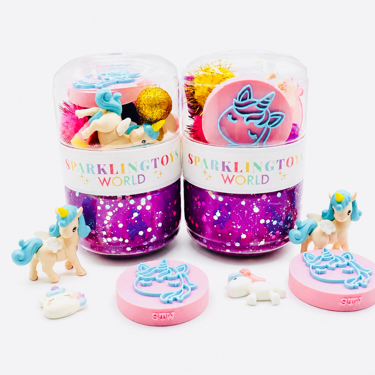 Unicorns On-The-Go Playdough Jar