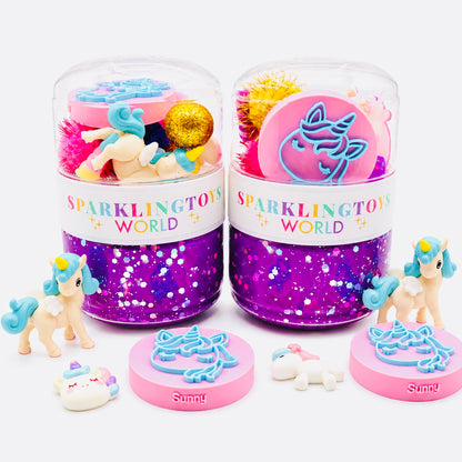Unicorns On-The-Go Playdough Jar