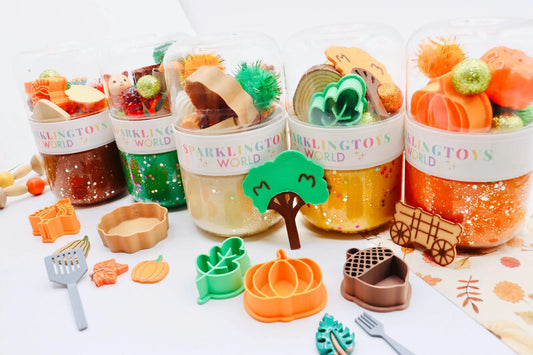 Fall On-The-Go Playdough Jar
