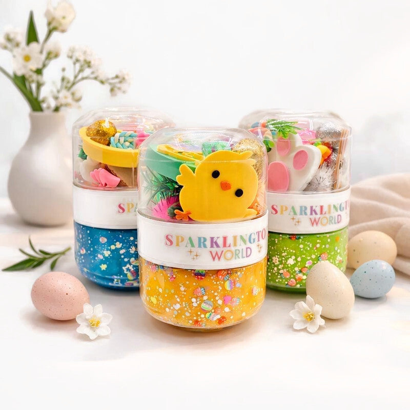 Spring Sensory Play dough Sensory Jar