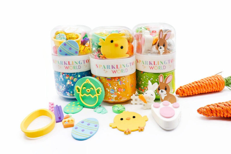 Spring Sensory Play dough Sensory Jar